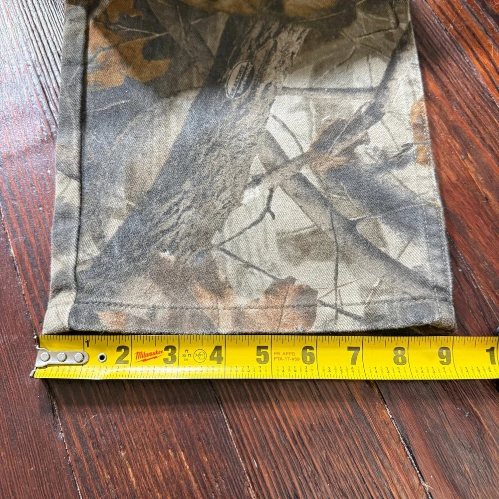 Vintage Wrangler Pants Mens 36x32 Real Tree Camo Double Knee Hunting Baggy - Picture 7 of 12